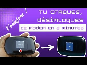 Comment DÉBLOQUER ou CRACKER Tout MoDem VODAFONE en 3 minutes