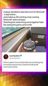 From Minecraft to Reality: 3D Printing a Working Compass!