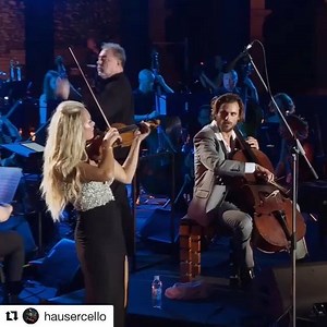 “America” from West Side Story! Full video on YouTube! #Repost @hausercello with @get_repost ・・・ New video from “HAUSER & Friends” concert with the incredible @carolinetheviolinist is out!!!🎻🎶 Who says you cannot play Musicals on violin & cello?! 😜 enjoy our version of America from West Side Story 🇺🇸🔥#hauser #hauserandfriends #america #bernstein #westsidestory #musical #broadway #violin #cello #orchestra #2cellos #carolinecampbell | Caroline Campbell Official