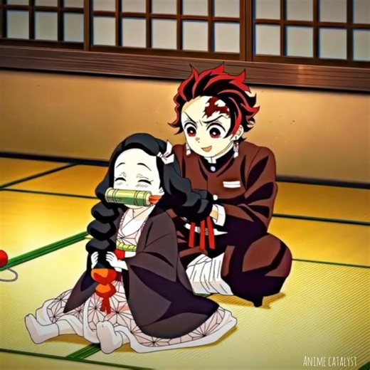 nezuko and tanjiro cutest moment ever🌸❤️‍🔥|#demonslayer#tanjirokamado#nezukokamado#animeedit#KNY