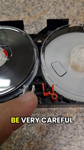 My first attempt at a repair video. I'll make a better one sometime, but we got the VHS back together and it's playing! Many thanks to Chad (my better half) for his assistance and intuition! #vhs #tape #repair | Patrick Hershberger