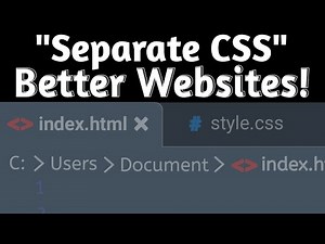 Link a Separate CSS File to Your HTML