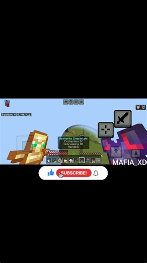 Minecraft mace+elitra combo