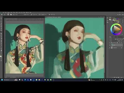 Stylized Portrait Study – From Photo to Painting