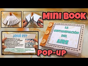 Cómo Hacer un MINI BOOK POP-UP paso a paso / Día Mundial del Medio Ambiente
