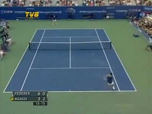 Roger Federer vs Andre Agassi (Final) - US Open 2005 - 1/4