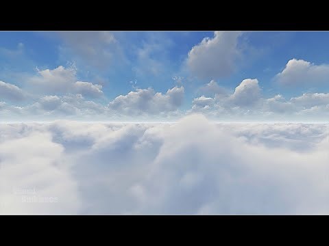 Flying Above Clouds with Wind Blowing Sound - Cloud Ambience for Sleeping, Work, Study or Relaxing