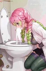 anime girl vomit