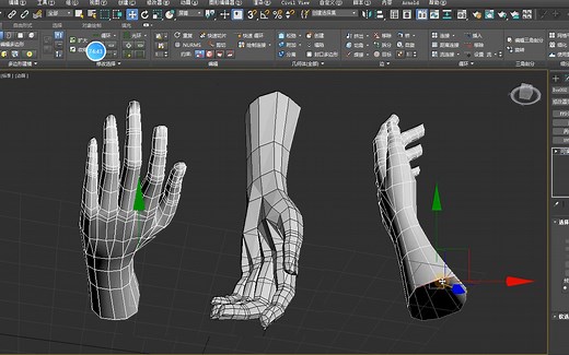 【3Dmax手部建模】手指基础布线小技巧教学，零基础3DMAX人物建模新手必备技巧