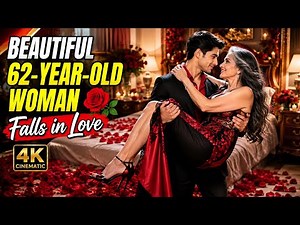 🌹 Beautiful 62-Year-Old Woman Falls in Love | Young Man's Romantic Carry | 4K Cinematic