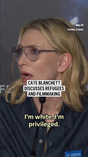 Cate Blanchett discusses refugees and filmmaking
