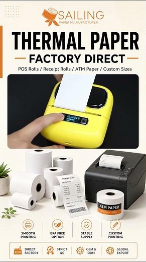Need different thermal paper roll sizes for your market?