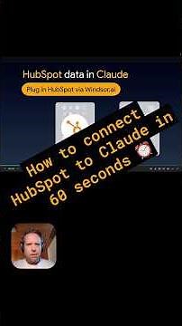 Connect your HubSpot data to Claude in 1 minute 🚀 No code required