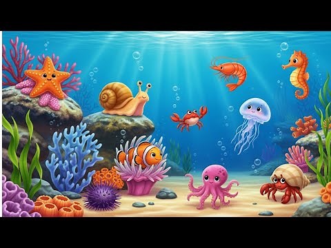Learn Tiny Sea Creatures 🐚 | Discover Small Ocean Animals for Kids | Kids Learning