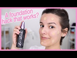 Mix Your Foundation With Your Setting Spray - Foundation Hack (All- Day Wear Test)