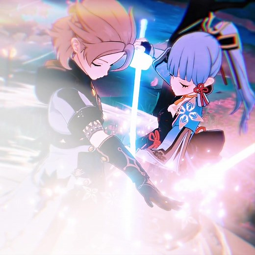 Genshin Impact Burst Animation Combos ft. Albedo and Ayaka