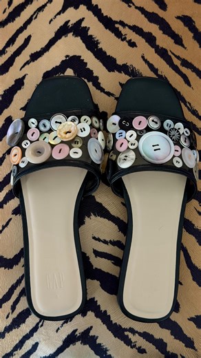 AARICA NICHOLE | the thrift store version walked so mine could run ⭐️ supplies used: •gap sandals from @thredup •buttons •needle •thread •scissors #diy... | Instagram