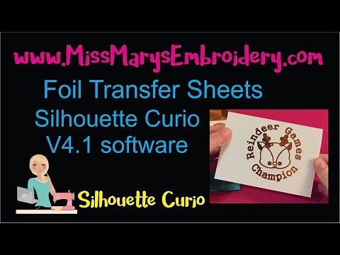 Using Silhouette's New Foil Transfer Sheets in the Curio