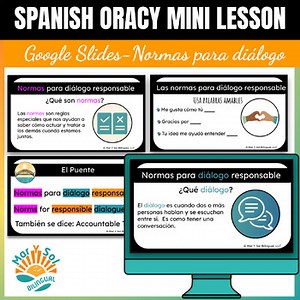 Spanish Accountable Talk Mini Lesson with sentence stems