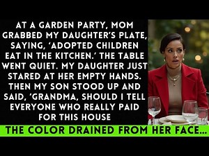 AT Garden Party, My Mom Snatched My Daughter’s Plate Away and Said, ‘Adopted Children…