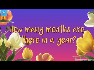 Months of the Year | Nursery Rhymes | Learning videos for Preschoolers | MOOMOO TIME