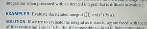 integration when presented with an iterated integral that is di... | Filo