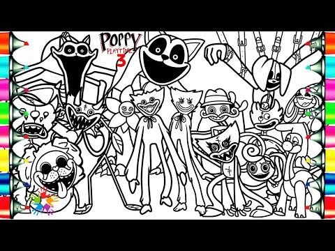Poppy Playtime 1-3 Coloring Pages / How To Color Characters from Poppy Playtime Chapter 1-3 / NCS