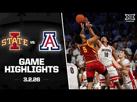 #6 Iowa State vs. #2 Arizona Game Highlights | 2025-26 Big 12 Men's Basketball