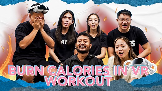 A virtual workout with the PICO VR feels like a real fitness class! 💪🏻 Guess who burned the most calories? 😉 #Sponsored | SAYS