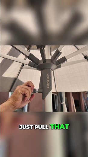 ☔ Easy Umbrella CLOSING! 😎 PURPLE LEAF 9 FT Patio Umbrella - Foolproof Method!
