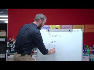 Numeracy - How to Do Vertical Multiplication 2 Digit by 1 Digit