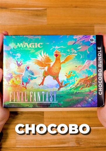 Rippin’ a Chocobo Bundle for our Christmas Eve pack! 🐥 #chocobobundle #finalfantasy #chocobo #FIN #magicthegathering
