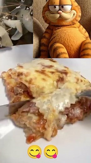 Garfield Loves This Cheesy Lasagna 😻🍝