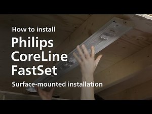 Installing Philps CoreLine FastSet, Wall-mounted
