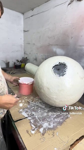 Handcrafted Fiberglass Garden Light Sphere Tutorial