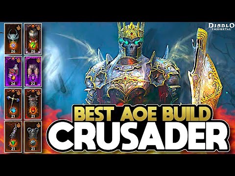 Best PvE Area Damage Crusader Build in Diablo Immortal