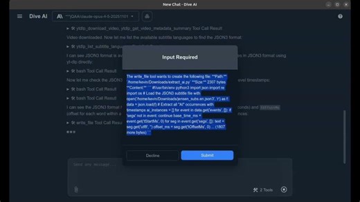 I made AI count how many times Jensen says AI - Dive Desktop demo | Dewei Yen
