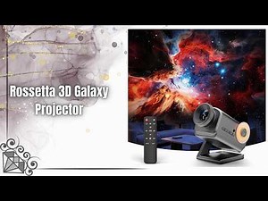 Rossetta 3D Galaxy Projector Review 2026|60 HD Themes, Bluetooth Speaker& Star Projector Night Light