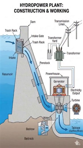 How does a Hydropower plant work?