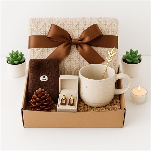 Hug in A Box, Encouragement Gift, Mom Gift Set, Hygee Gift Box, Thinking of You Box, Cozy Care Package, Self Care Basket, Blanket Gift - Etsy UK