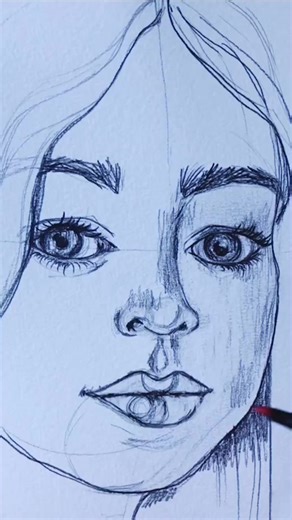 a red lip #redlip #redlips #portrait #drawing #pencildrawing #femaleportrait