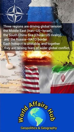 “World War 3: The Three Global Flashpoints” #ww3 #usa #russia #war #china #middleeast #southchinasea