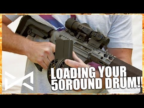 Loading your new 50rd drum magazine from X Products!