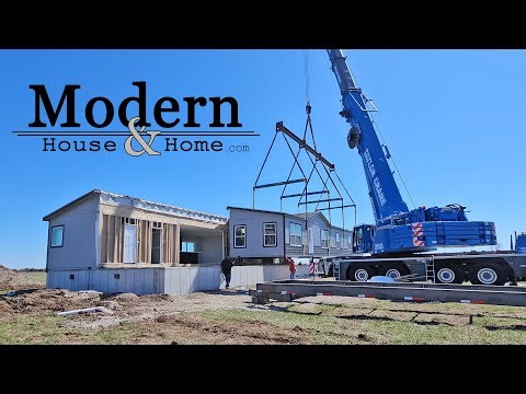Setting a Modular Home Time Lapse Video