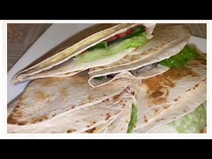 10 minute Chicken wrap | How to make homemade chicken wrap | Tortilla wrap