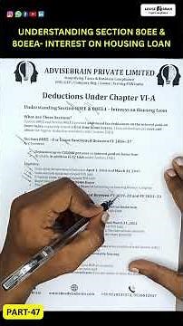 Section 80EE & 80EEA Explained | Extra Tax Benefit on Home Loan Interest | Save up to ₹3.5 Lakh!