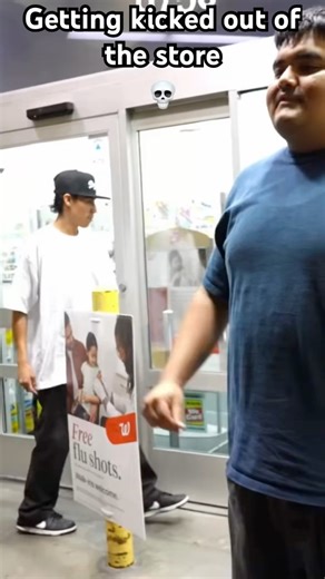 Getting kicked out of the store ￼￼ 💀