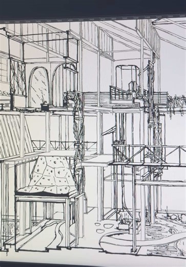 initial design ideas vs. final results 👀 hope ya’ll can you see the resemblance as well as I can 🧍🏽‍♂️ #architecturestudent #architecture #archdesign #architok #architect