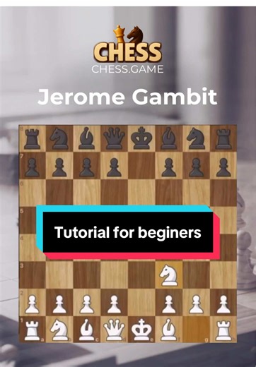 Chess tutorial for beginners: Jerome Gambit #chess