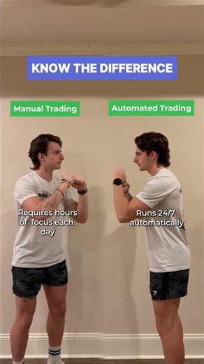 Manual Trading vs. Automated Trading 👀 #Shorts